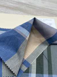 A-8045 Cotton Silk Big Check[Textile / Fabric] ARINOBE CO., LTD. Sub Photo