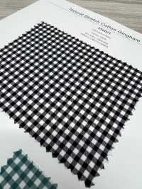 3SG021 Natural Stretch Cotton Gingham Plaid[Textile / Fabric] Sub Photo