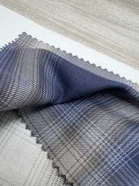 4SG023 Recycled Polyester Ombre Plaid[Textile / Fabric] Chambray Sub Photo