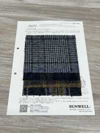 26253 Clo-Mor Cotton Herringbone Classical Check[Textile / Fabric] SUNWELL Sub Photo