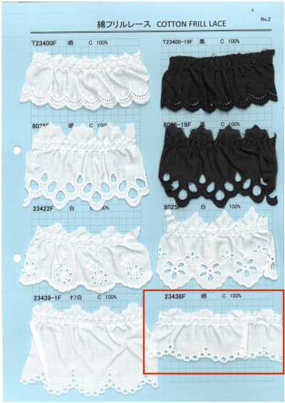 23438F Cotton Ruffle Lace