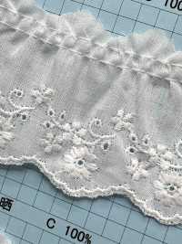 23709-1F Cotton Ruffle Lace Kyowa Lace Sub Photo