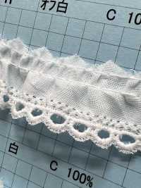 8086-1F Cotton Ruffle Lace Kyowa Lace Sub Photo