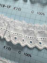 T23319-1F Cotton Ruffle Lace Kyowa Lace Sub Photo