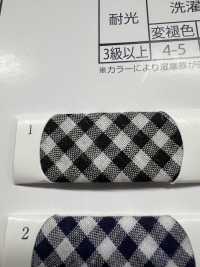 2525-BF T/C Gingham (Medium Check) Bias Flat Tape[Ribbon Tape Cord] Topman Industries Sub Photo