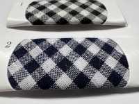 2525-2F T/C Gingham (Medium Check) Bi-fold Tape[Ribbon Tape Cord] Topman Industries Sub Photo