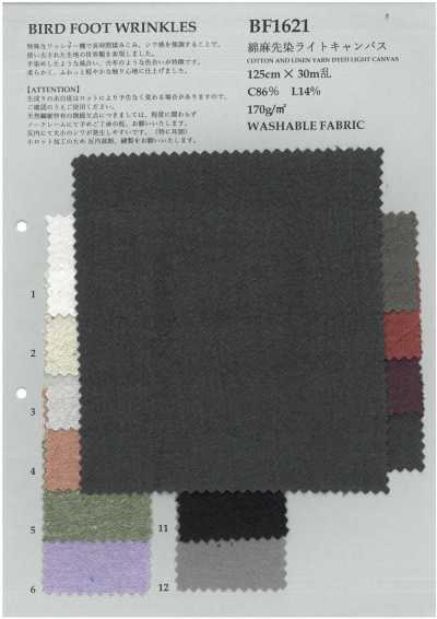 Cotton Linen Yarn-Dyed Light Canvas