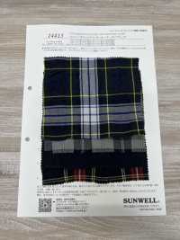 14415 Cotton/polyester Seersucker Tartan Check[Textile / Fabric] SUNWELL Sub Photo