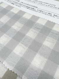 26257 Cotton Dobby Brushed Light Cross Check Washer Finish[Textile / Fabric] SUNWELL Sub Photo