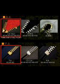 4-AG-E-C WALDES® Vintage Zipper Antique Gold Size 4 Polyester Tape Closed End Asahi Fastener Sub Photo