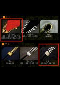 8-BK-E-C WALDES® Vintage Zipper Black Size 8 Polyester Tape Closed End Asahi Fastener Sub Photo