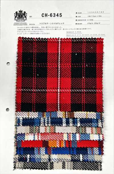 Triple Yarn Twill Check