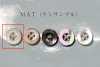 EX101MAT 4-hole Rimmed Shell Button Takase Matte