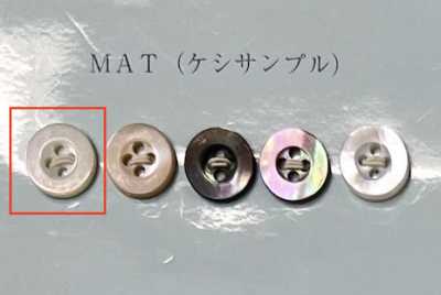 EX101MAT 4-hole Rimmed Shell Button Takase Matte