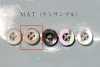 EX201MAT Takase Beige Front 4-hole Shell Button Matte