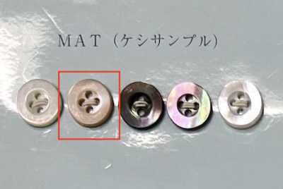 EX201MAT Takase Beige Front 4-hole Shell Button Matte