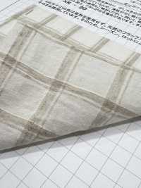 AZUMADAKI-120 Organic Cotton Dobby Check Eastern Cooking Process[Textile / Fabric] Komatsuwa Textile Sub Photo