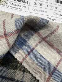 AW1812 Twisted Melange Flannel Check[Textile / Fabric] SHIBAYA Sub Photo