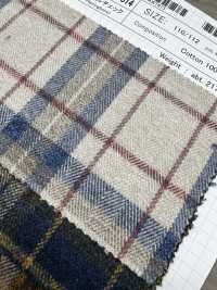 AW1814 Twisted Melange Flannel Check[Textile / Fabric] SHIBAYA Sub Photo