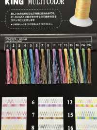 KING-MULTI-COLOR King Multicolor Gradient Dyed Sewing Thread FUJIX Sub Photo