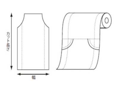 41801 PE Gusseted Roll Cover Width 480/580mm X 850mm