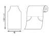 41926 PE Flat Roll Cover Width 500mm X 800mm