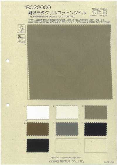 Flame-retardant Modacrylic Cotton Twill