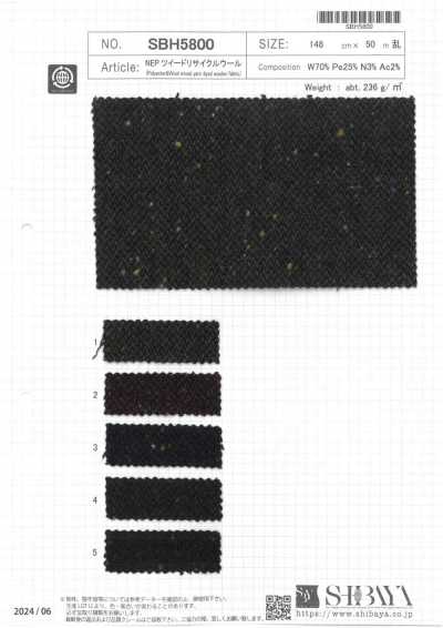 SBH5800 NEP Tweed Recycled Wool