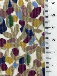 4025-1755-3 21W Corduroy Geometric Leaf[Textile / Fabric] HOKKOH Sub Photo