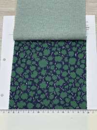 8025-1865-2 Knitted 3-color Jacquard With Dense Floral Print[Textile / Fabric] HOKKOH Sub Photo