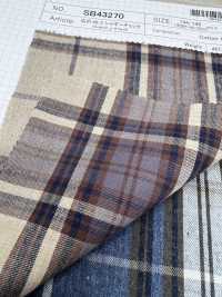 SB43270 Wide Width 60/2 Shaggy Check[Textile / Fabric] SHIBAYA Sub Photo