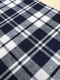 AN-9274 Rope Indigo Check[Textile / Fabric] ARINOBE Sub Photo