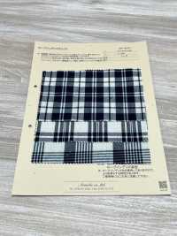 AN-9274 Rope Indigo Check[Textile / Fabric] ARINOBE Sub Photo