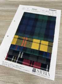 SB5823 30/2 Shaggy Tartan Big Tartan Check[Textile / Fabric] SHIBAYA Sub Photo