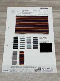 SD0247 20/1 Opening End Yarn, Yarn Dyed, Multi-layered Horizontal Stripes[Textile / Fabric] SHIBAYA Sub Photo