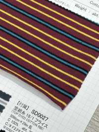 SD0247 20/1 Opening End Yarn, Yarn Dyed, Multi-layered Horizontal Stripes[Textile / Fabric] SHIBAYA Sub Photo