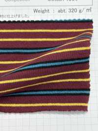 SD0247 20/1 Opening End Yarn, Yarn Dyed, Multi-layered Horizontal Stripes[Textile / Fabric] SHIBAYA Sub Photo