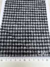 85352 Re WOOL Chambray Shaggy Check[Textile / Fabric] Parika Sub Photo
