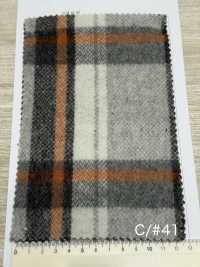 85352 Re WOOL Chambray Shaggy Check[Textile / Fabric] Parika Sub Photo