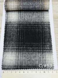 85352 Re WOOL Chambray Shaggy Check[Textile / Fabric] Parika Sub Photo
