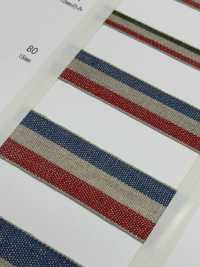 UR-3562 Linen Stripe[Ribbon Tape Cord] UNITED RIBBONS Sub Photo