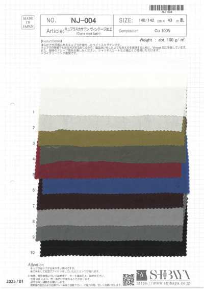 NJ-004 Cupro Sheer Satin Vintage Finish
