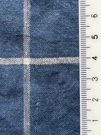 A-5112 Linen Check[Textile / Fabric] Ariyoshi Shoten Sub Photo