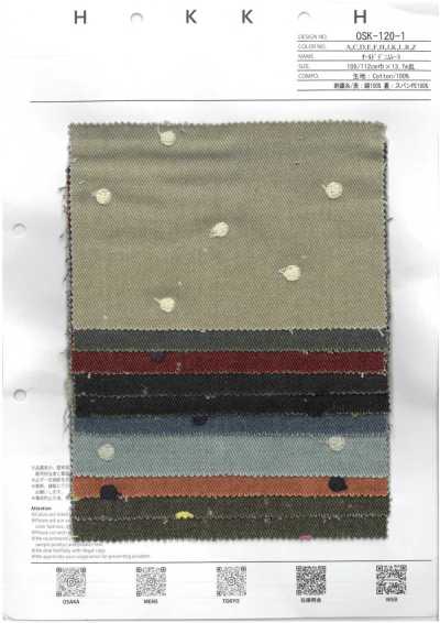 OSK-120-1 Old Denim Lace Small Dots