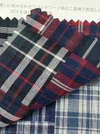 3SG036 Random Patchwork Plaid Fabric[Textile / Fabric] Chambray Sub Photo