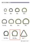 25-525 Thick Dog Half-moon Ring 5mm