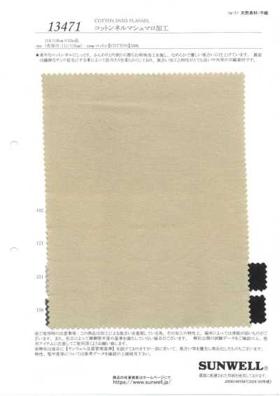 13471 Cotton Flannel Marshmallow Finish