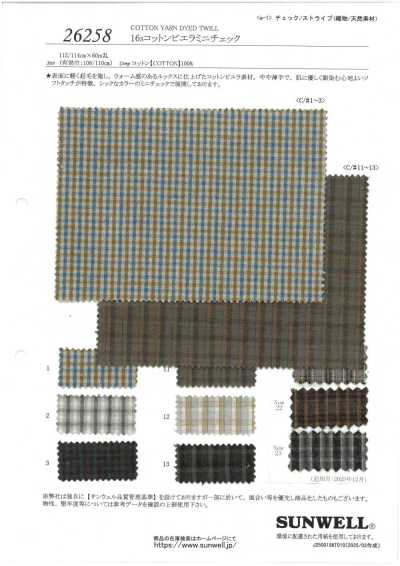 26258 16s Cotton Viyella Mini Check