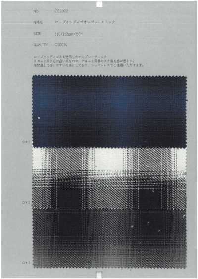 CS2002 Rope Indigo Ombre Check