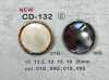 CD-132 Metal Buttons, Back Foot, Edge